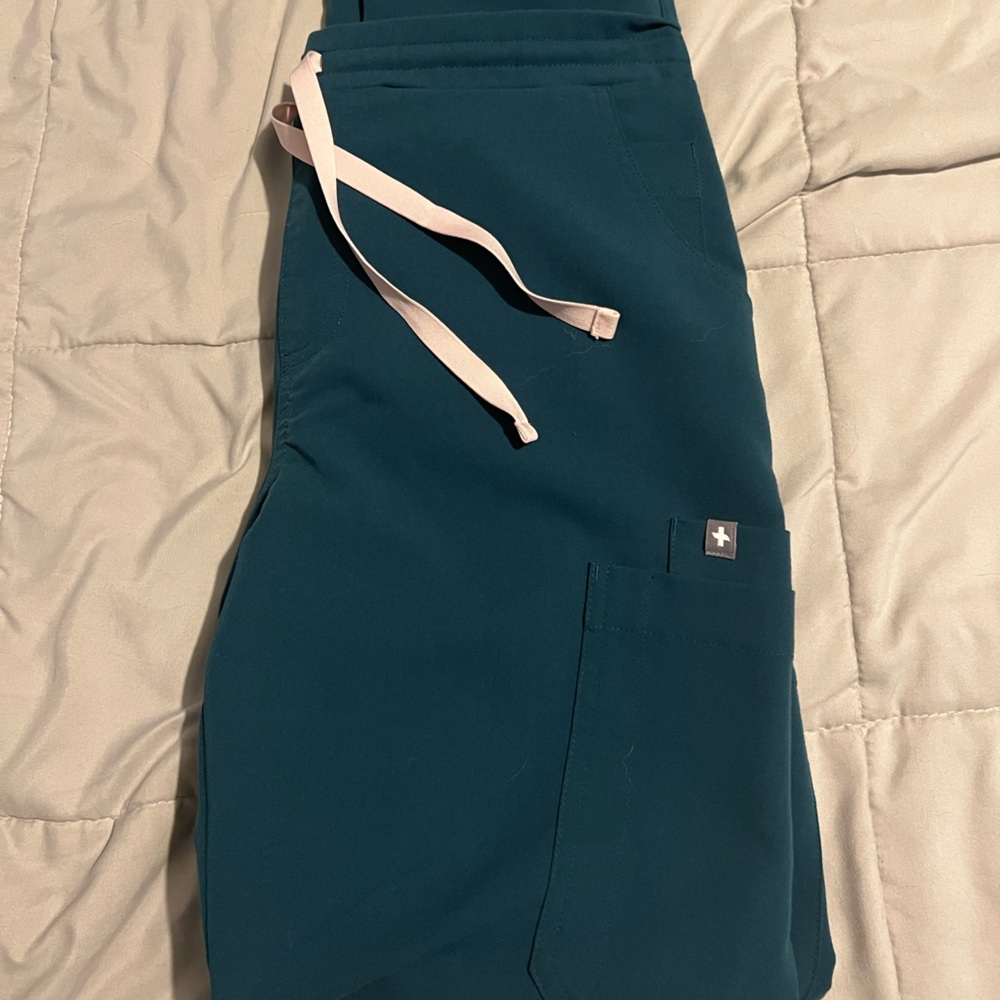 Figs Carribean Blue Yola Skinny Scrub Pant
